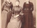Martinson Sisters, ca. 1895. Hulda, Mathilda and Ida.